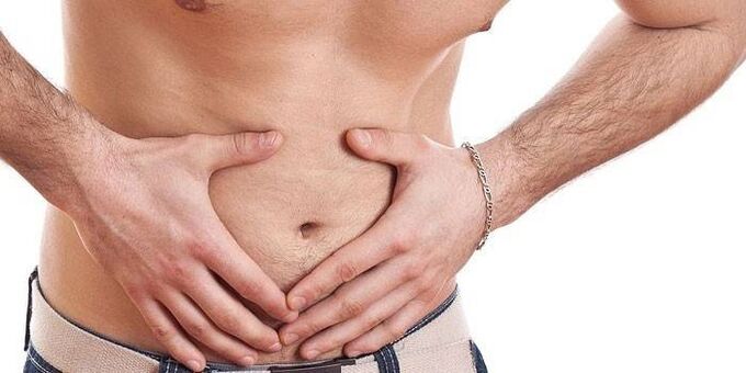 pilvo skausmas su lėtiniu prostatitu